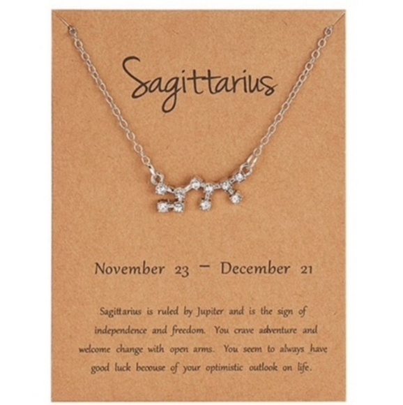 Sagittarius Zodiac Constellation Necklace - Picture 2 of 4